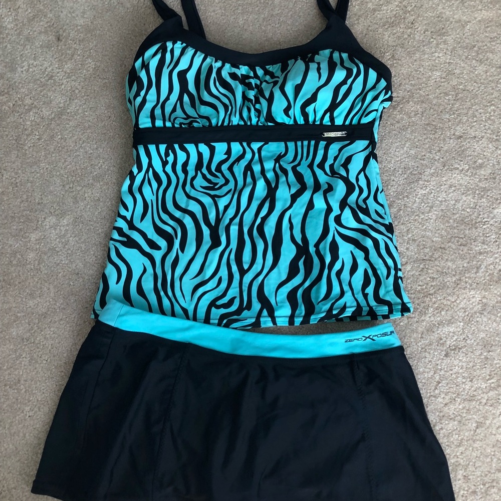 Zero Xposur Tankini Skirt Swimsuit 10